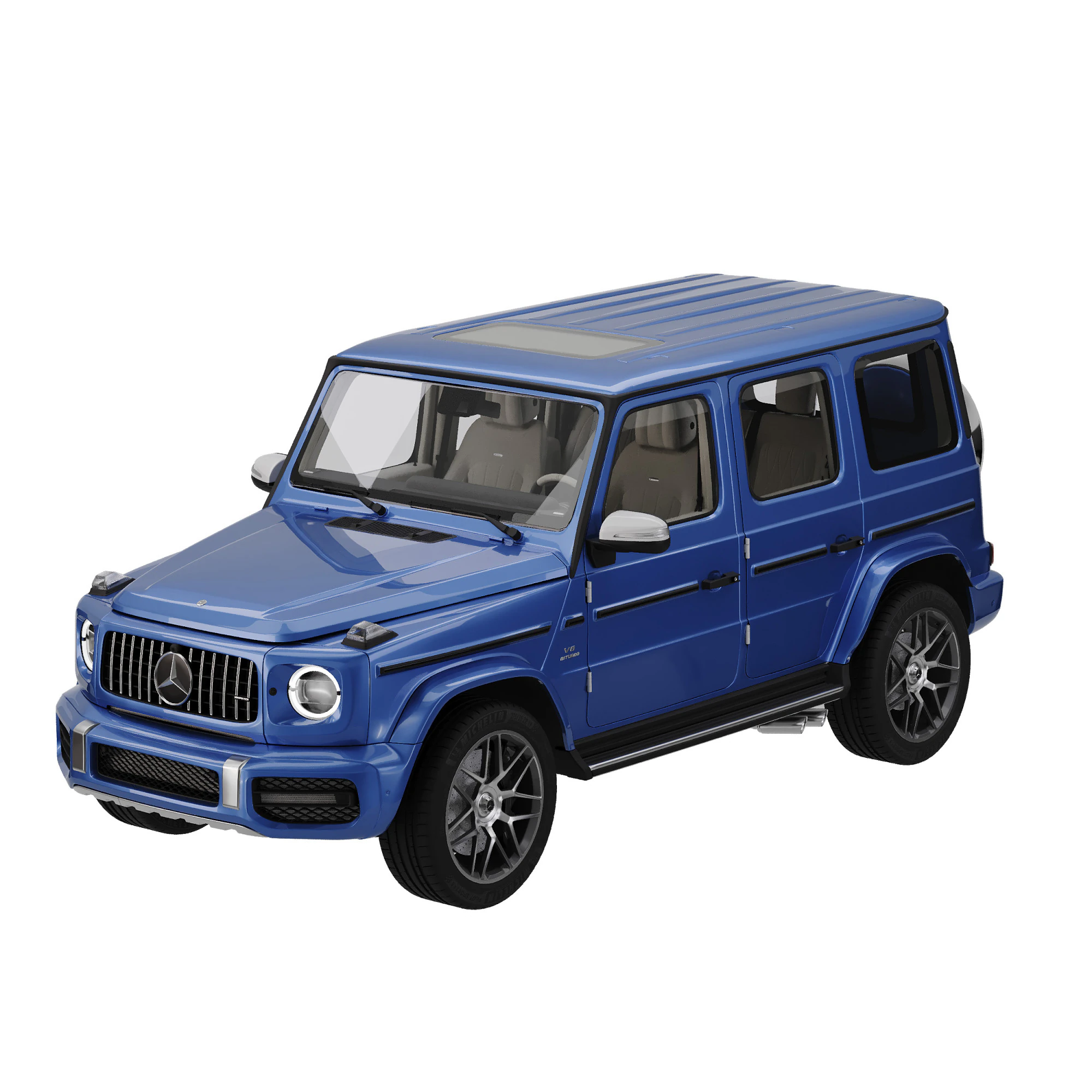 Mercedes-Benz G63 AMG 2019 3D Model .c4d .max .obj .3ds .fbx .stl .blend 