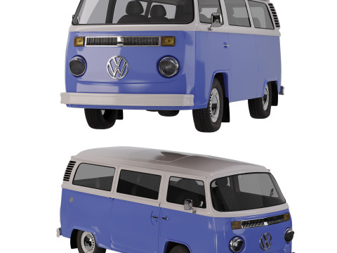 Volkswagen T2 3D Model