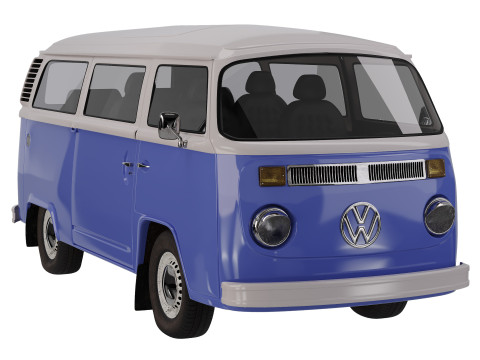 Volkswagen T2 3Dモデル
