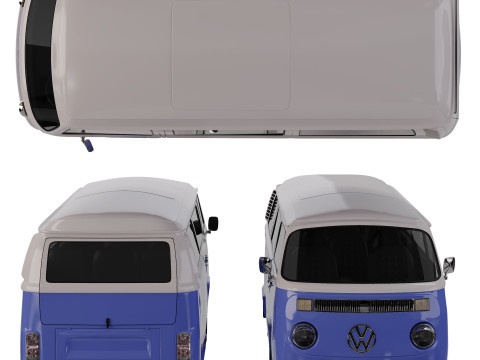 Volkswagen T2 3Dモデル