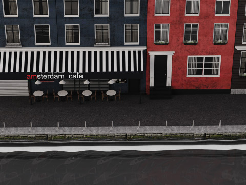 Facade Amsterdam 3D मॉडल