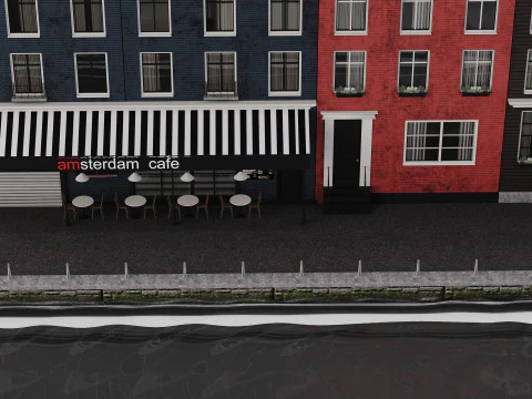 Facade Amsterdam 3D Model