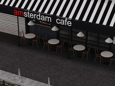 Facade Amsterdam 3D Model