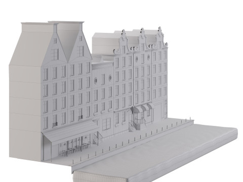 Facade Amsterdam 3D मॉडल