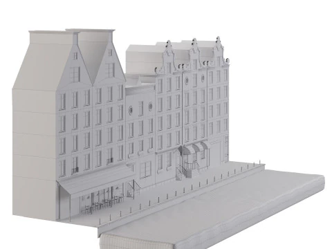Facade Amsterdam 3D Model