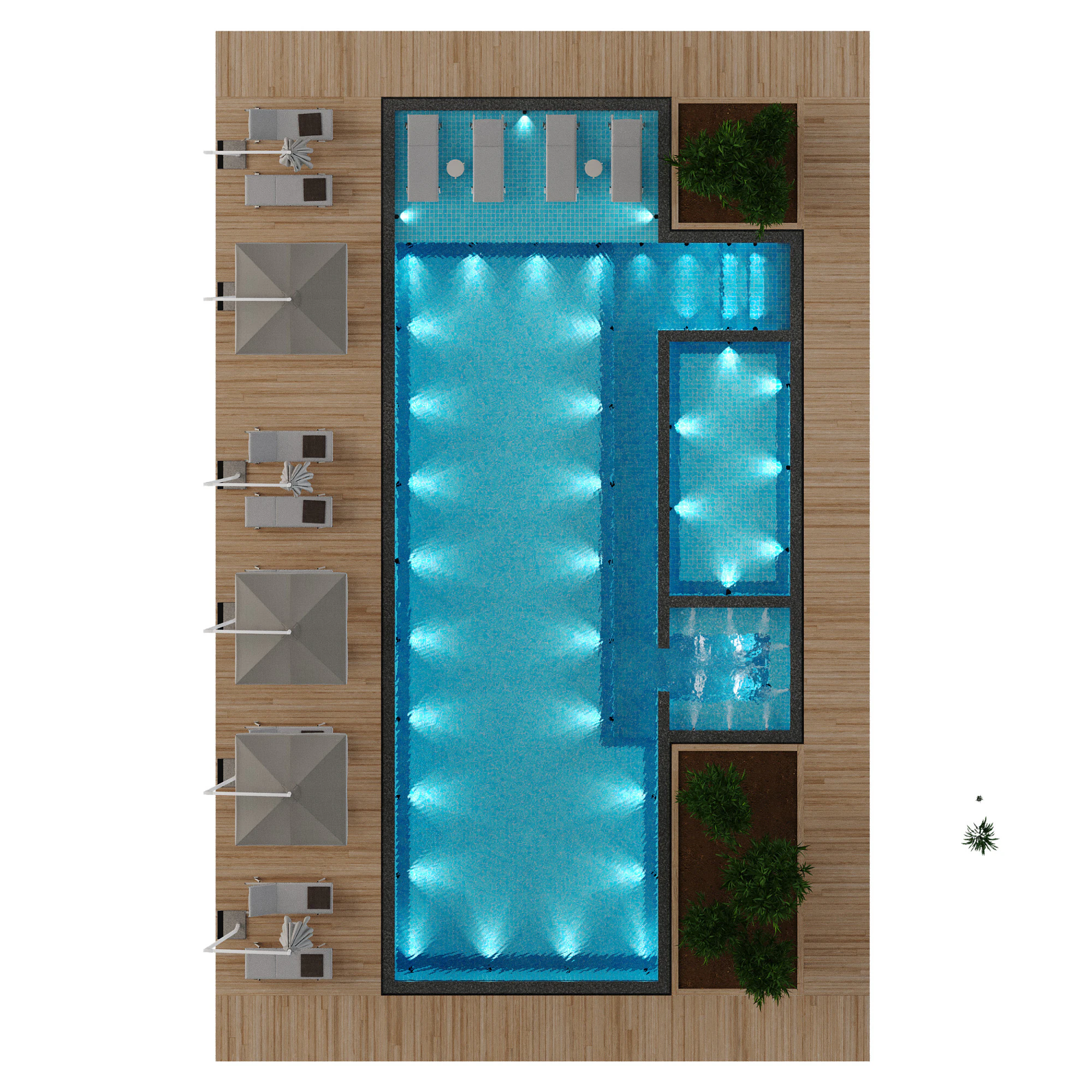 Kolam Renang 8 Model 3D .c4d .max .obj .3ds .fbx .stl .blend 