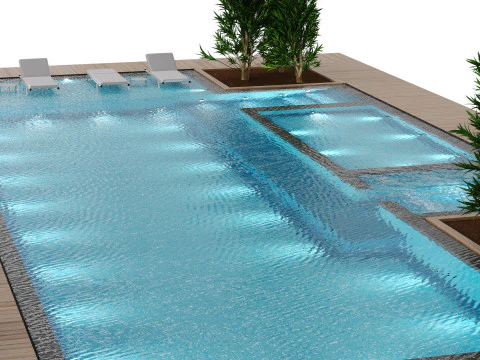 Kolam Renang 8 Model 3D
