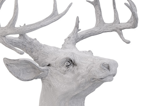 Bronze Sculpture Head of a Deer 3Dモデル