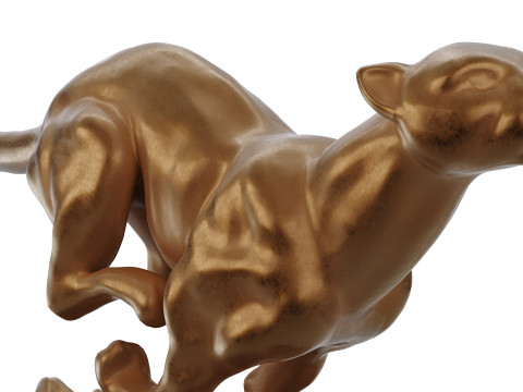 Bronze Statue Guepard 3Dモデル