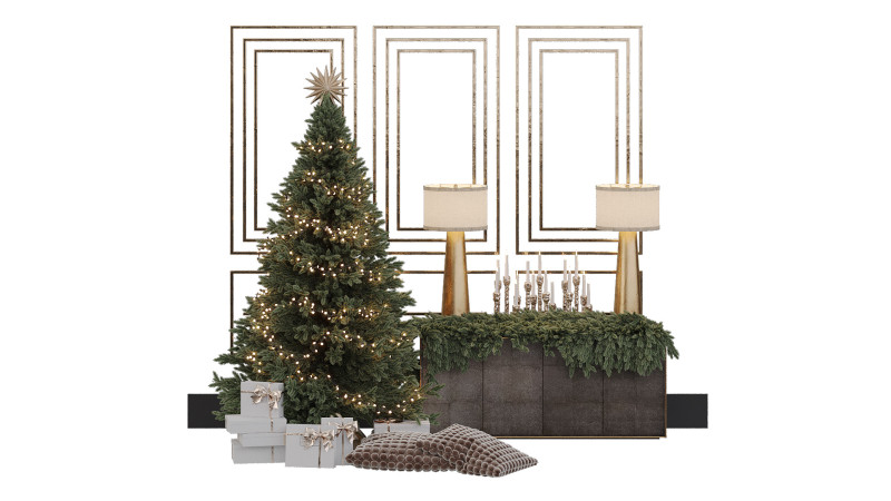 Christmas tree 3 Modelo 3D .c4d .max .obj .3ds .fbx .stl .blend 