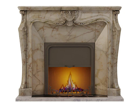 Classic fireplace 3Dモデル