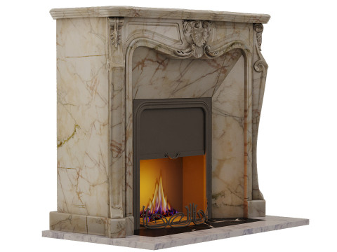 Classic fireplace Modelo 3D