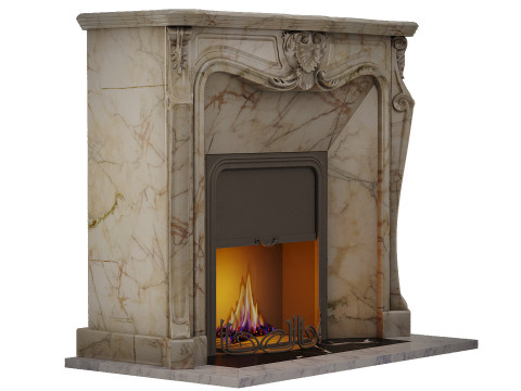 Classic fireplace Modelo 3D