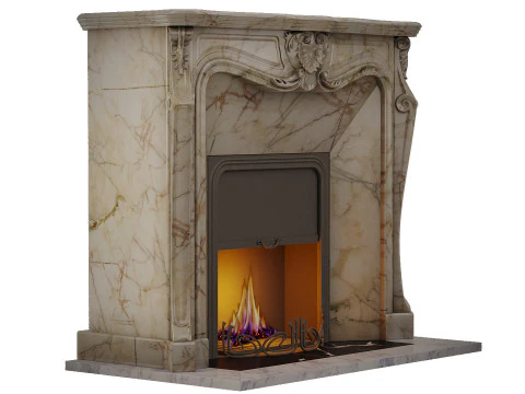 Classic fireplace 3D Model