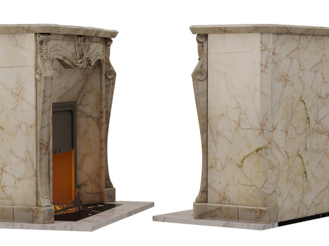 Classic fireplace Modelo 3D