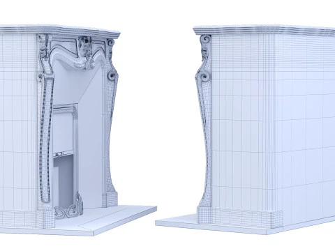 Classic fireplace 3D Model