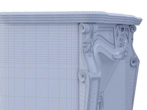 Classic fireplace Modelo 3D