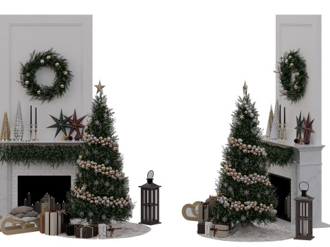 Christmas Decorative set Modelo 3D