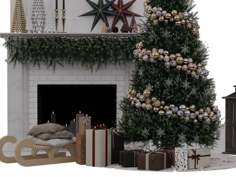 Christmas Decorative set 3D 模型