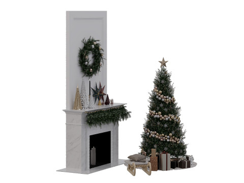 Christmas Decorative set 3D 模型