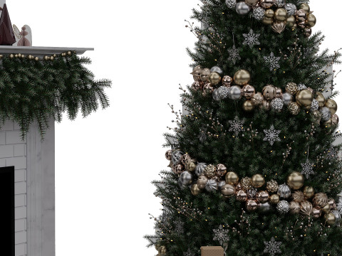 Christmas Decorative set 3D 模型