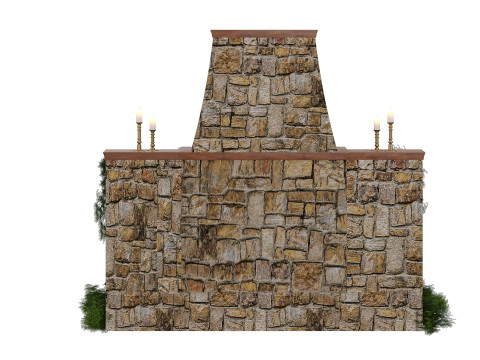 Christmas fireplace 3Dモデル
