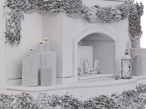 Christmas fireplace 3Dモデル