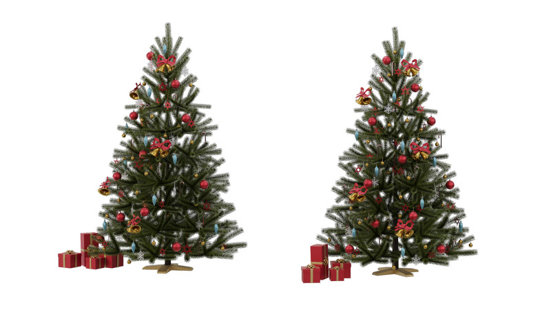 Christmas tree 6 Model 3D .c4d .max .obj .3ds .fbx .stl .blend 