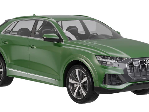 Audi Q8 2018 Model 3D
