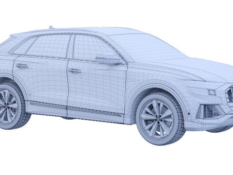 Audi Q8 2018 Modèle 3D