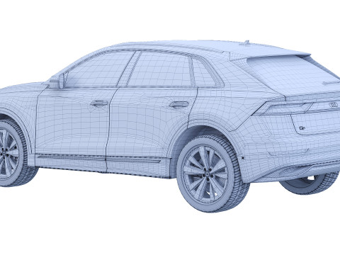 Audi Q8 2018 Modèle 3D