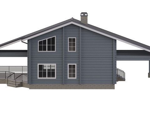 Wood House Modelo 3D
