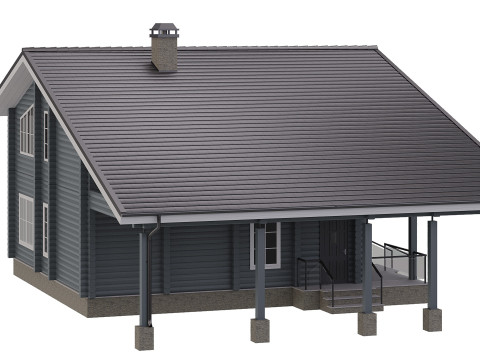 Wood House 3D Модель