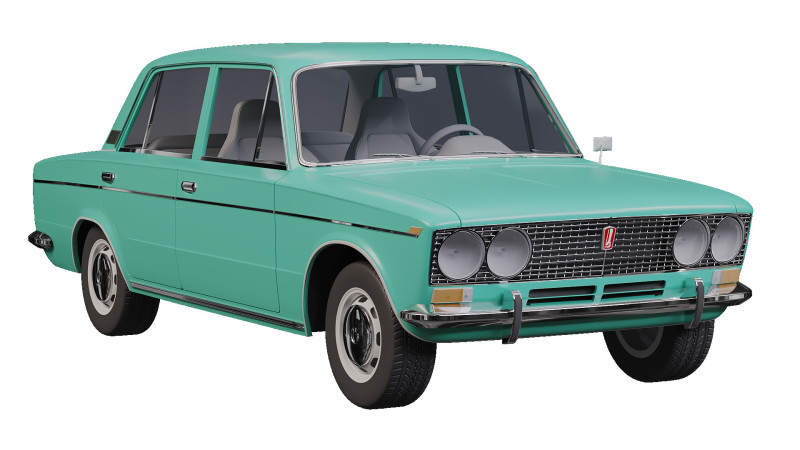 Vaz Lada 2106 3D Model .c4d .max .obj .3ds .fbx .stl .blend