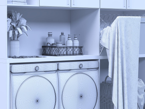 Laundry set Modelo 3D