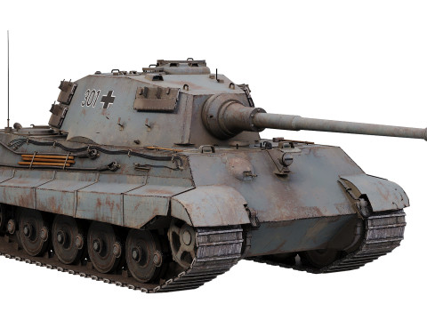 Tiger 2 Tank Model 3D