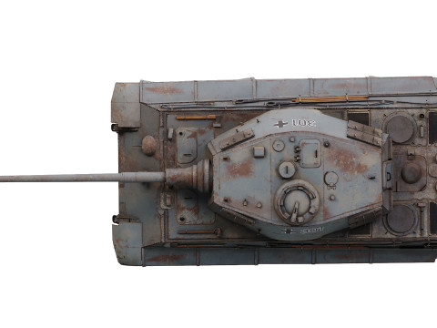 Tiger 2 Tank 3D Model