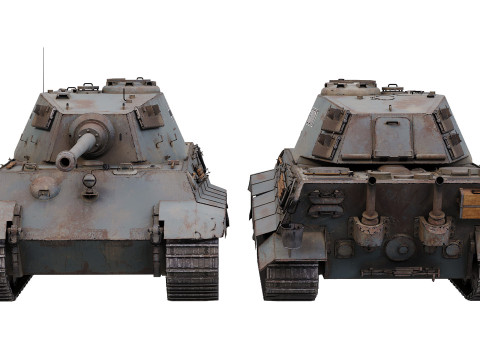 Tiger 2 Tank 3D Model