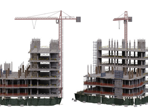 Modular Building 3D Model