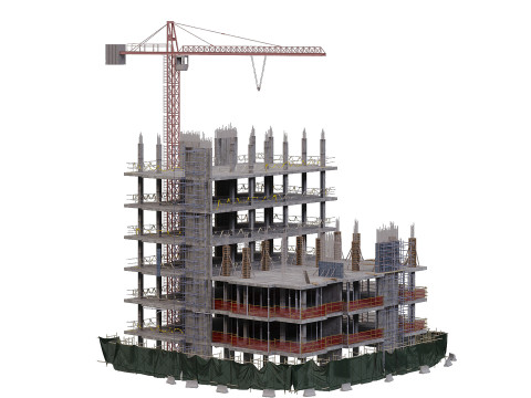 Modular Building Model 3D