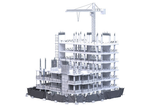 Modular Building Model 3D