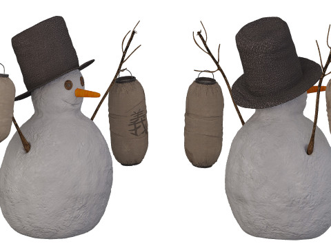 Snowman 3D Model