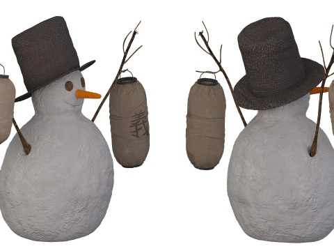 Snowman 3D Model