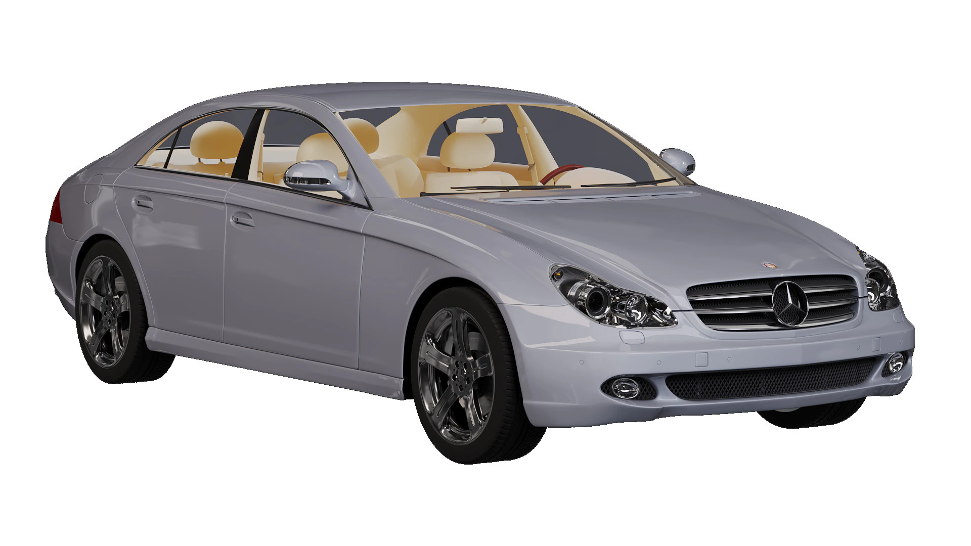Mercedes CLS500 3D Model .c4d .max .obj .3ds .fbx .stl .blend 