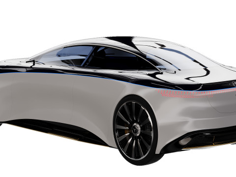 Mersedes EQS 3D 모델