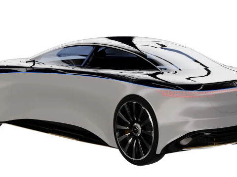 Mersedes EQS 3D Model