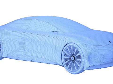 Mersedes EQS 3D 모델