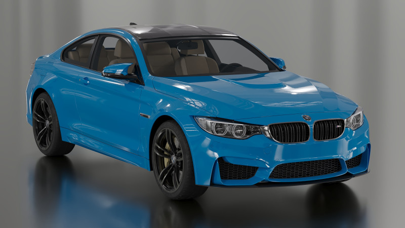 2019 Sedan M4 Model 3D .c4d .max .obj .3ds .fbx .stl .blend