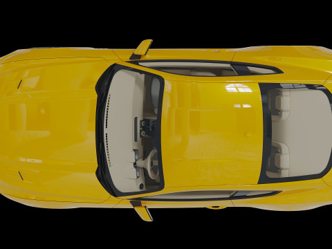 2015 Sedan Mustang 3D Model