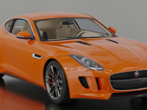 2015 Jaguar F-Type R Coupe 3D Model